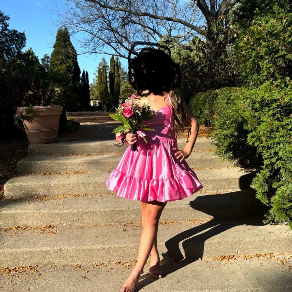 Sherri Hill Pink Mini Dress